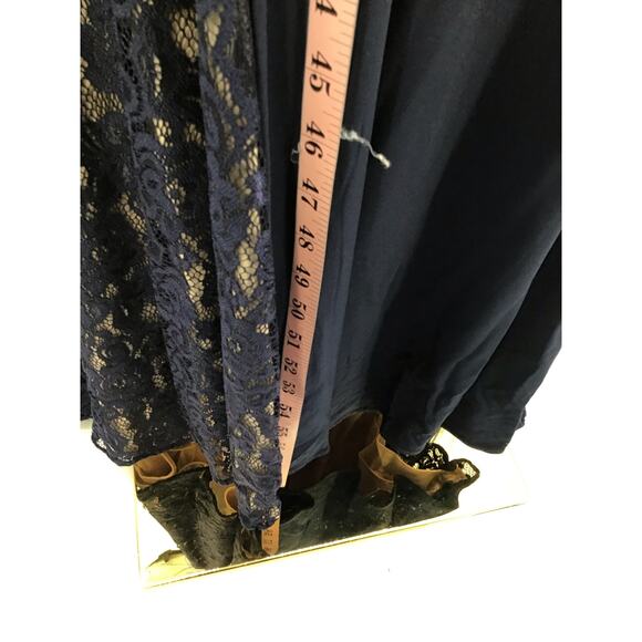 Aspeed Navy and Silver Maxi Dress - Picture 6 of 8